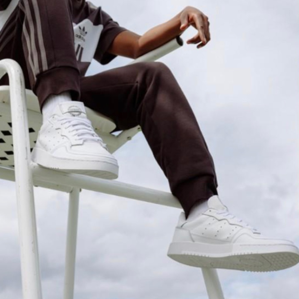 Adidas Supercourts in Triple White